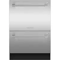 Fisher & Paykel - 24" Front Control Built-In Dishwasher - Stainless Steel - Front_Zoom