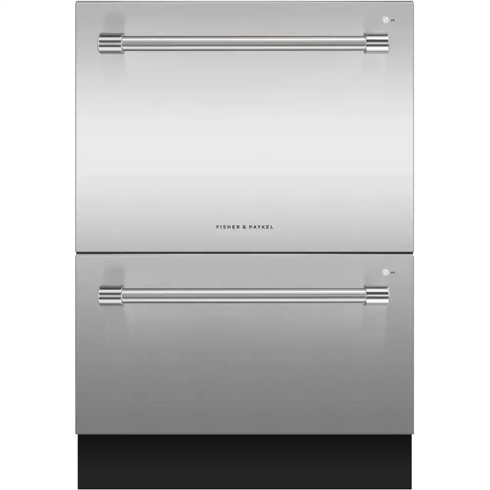 Fisher & Paykel - 24" Front Control Built-In Dishwasher - Stainless Steel