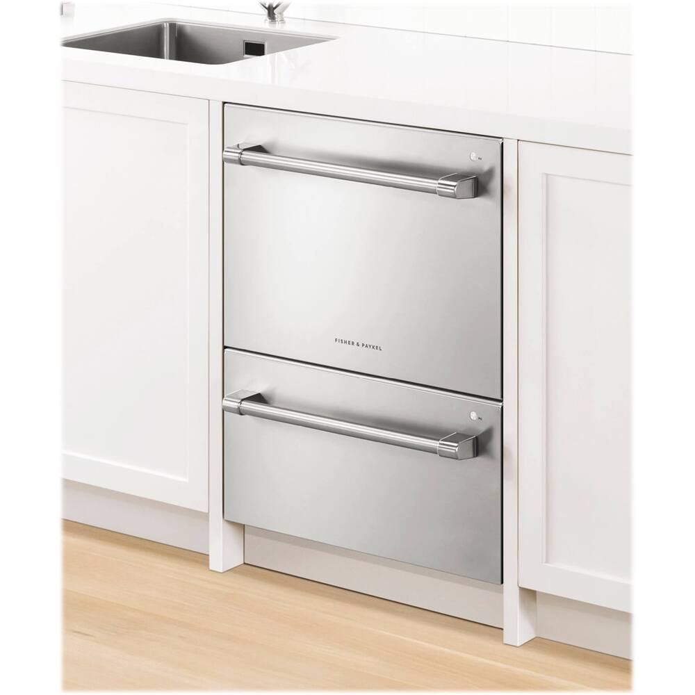 Alt View 12. Fisher & Paykel - 24" Front Control Built-In Dishwasher - Stainless Steel.