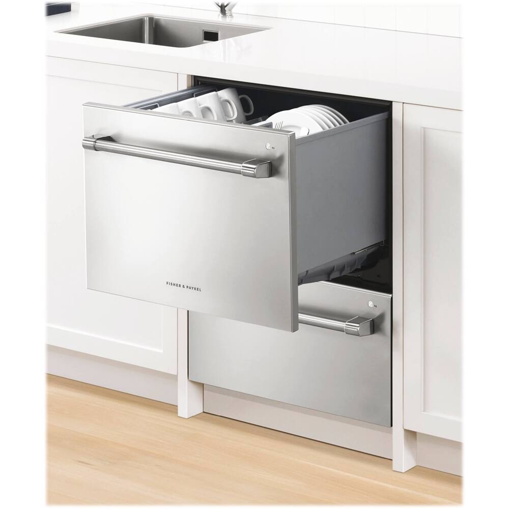 Alt View 13. Fisher & Paykel - 24" Front Control Built-In Dishwasher - Stainless Steel.