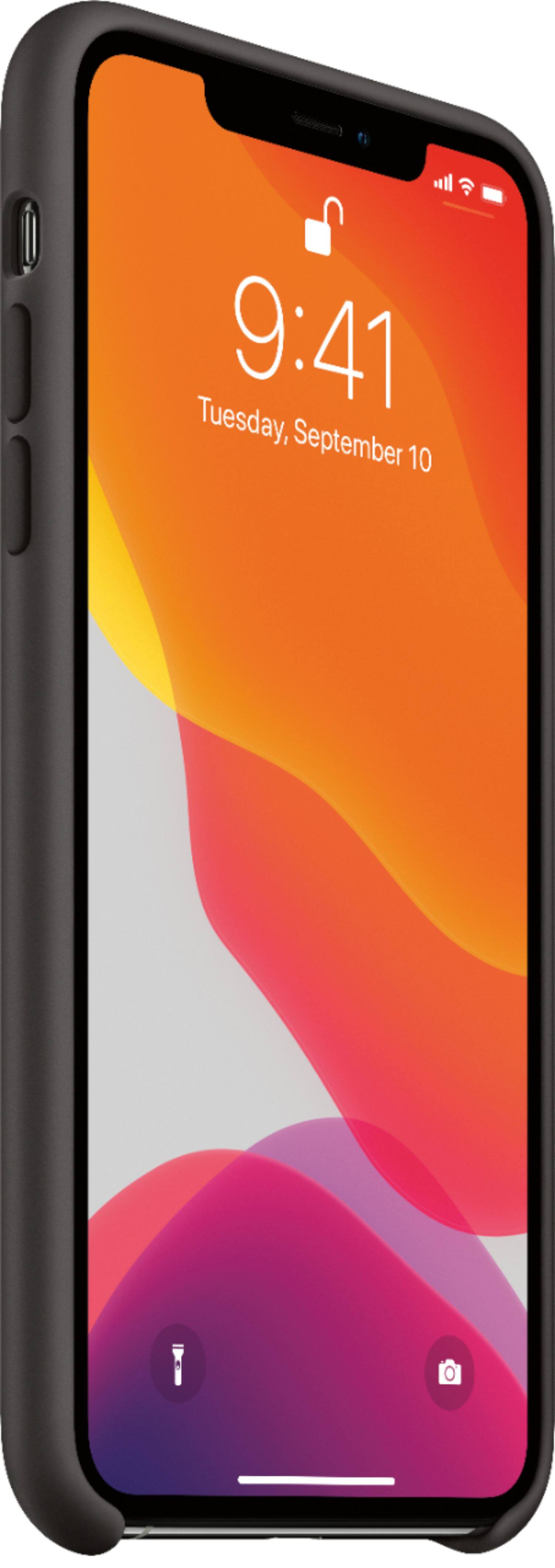 Alt View 12. Apple - iPhone 11 Pro Max Silicone Case - Black.