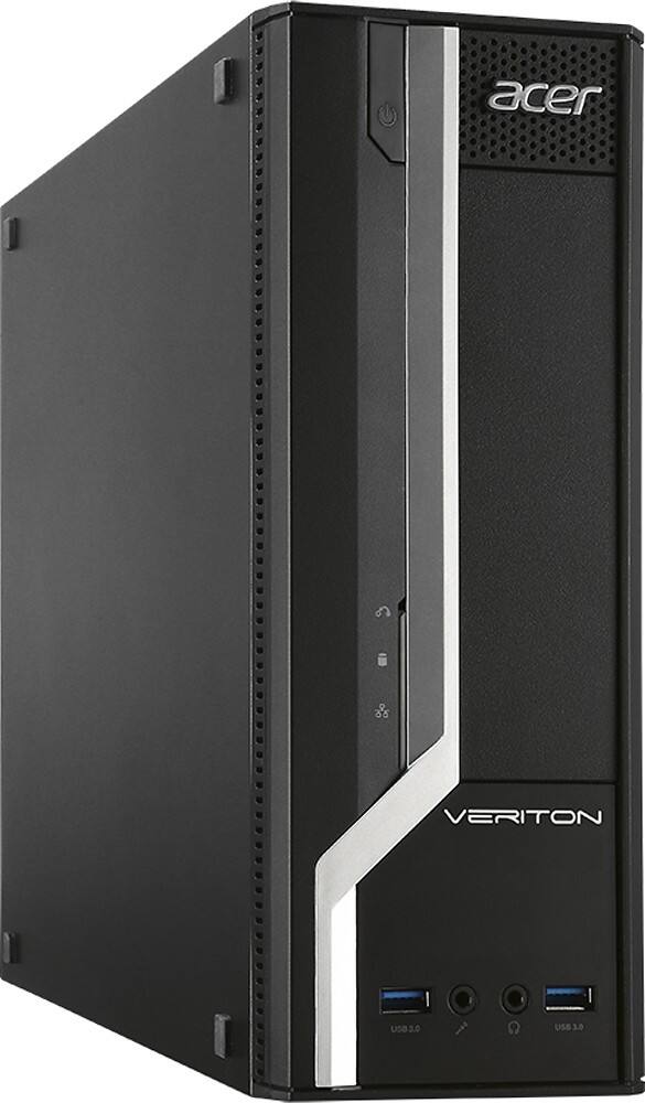 Angle. Acer - Desktop - 4GB Memory - 500GB Hard Drive - Black.