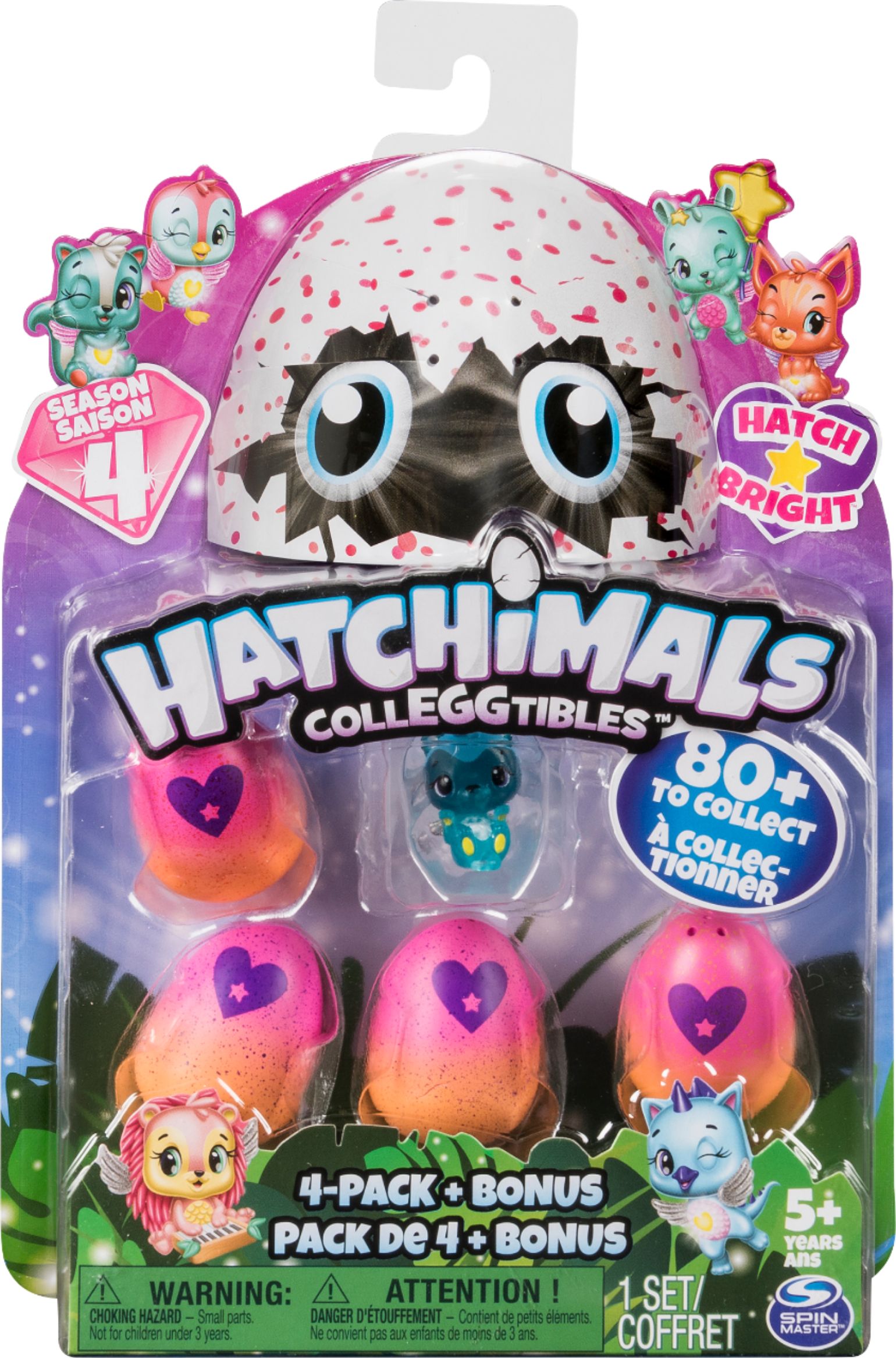 Hatchimals Season 4 CollEGGtibles Pack of 4 Bonus for sale online