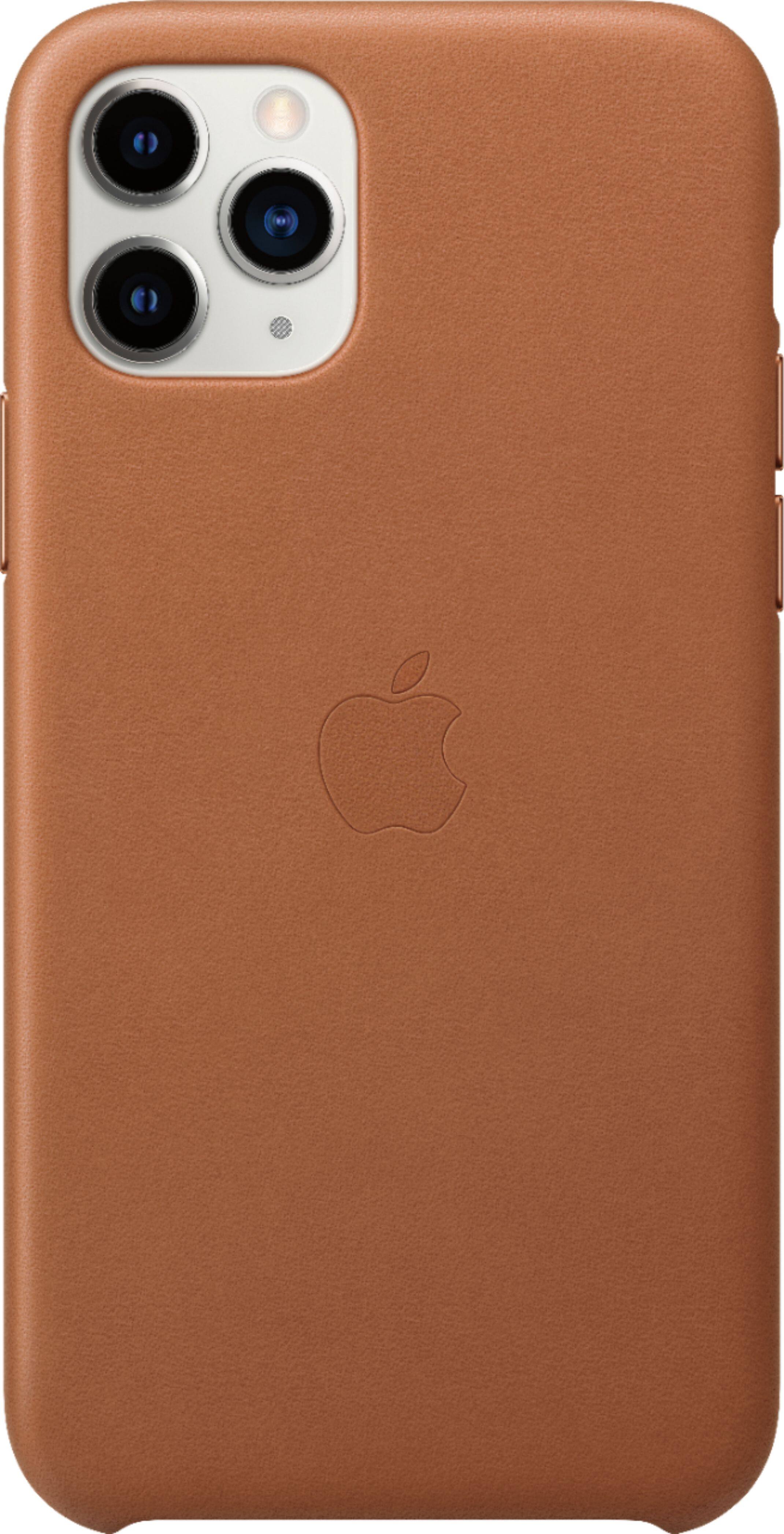 Alt View 11. Apple - iPhone 11 Pro Leather Case - Saddle Brown.