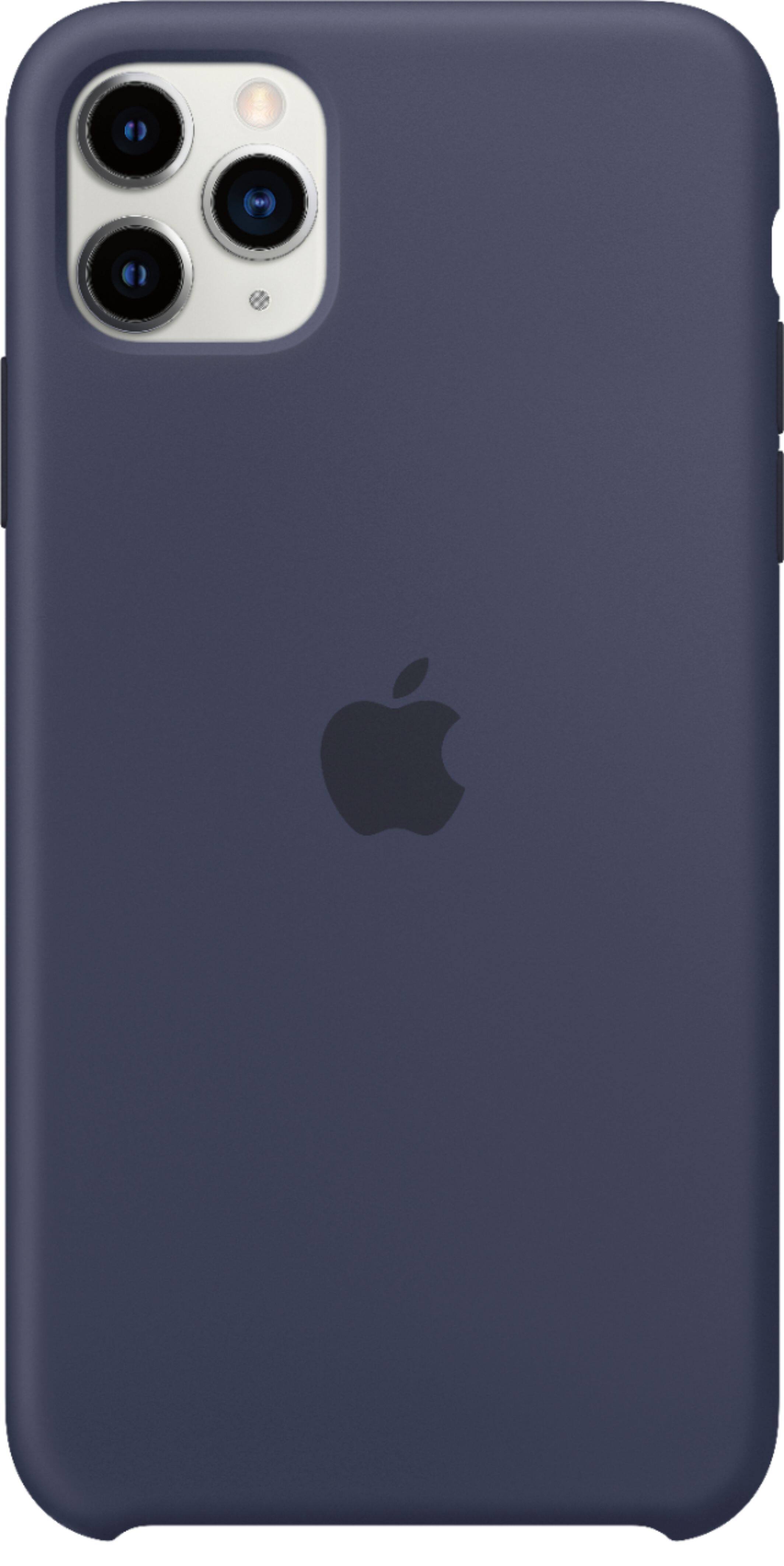 Alt View 11. Apple - iPhone 11 Pro Max Silicone Case - Midnight Blue.