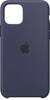 Apple - iPhone 11 Pro Silicone Case - Midnight Blue-Front_Standard
