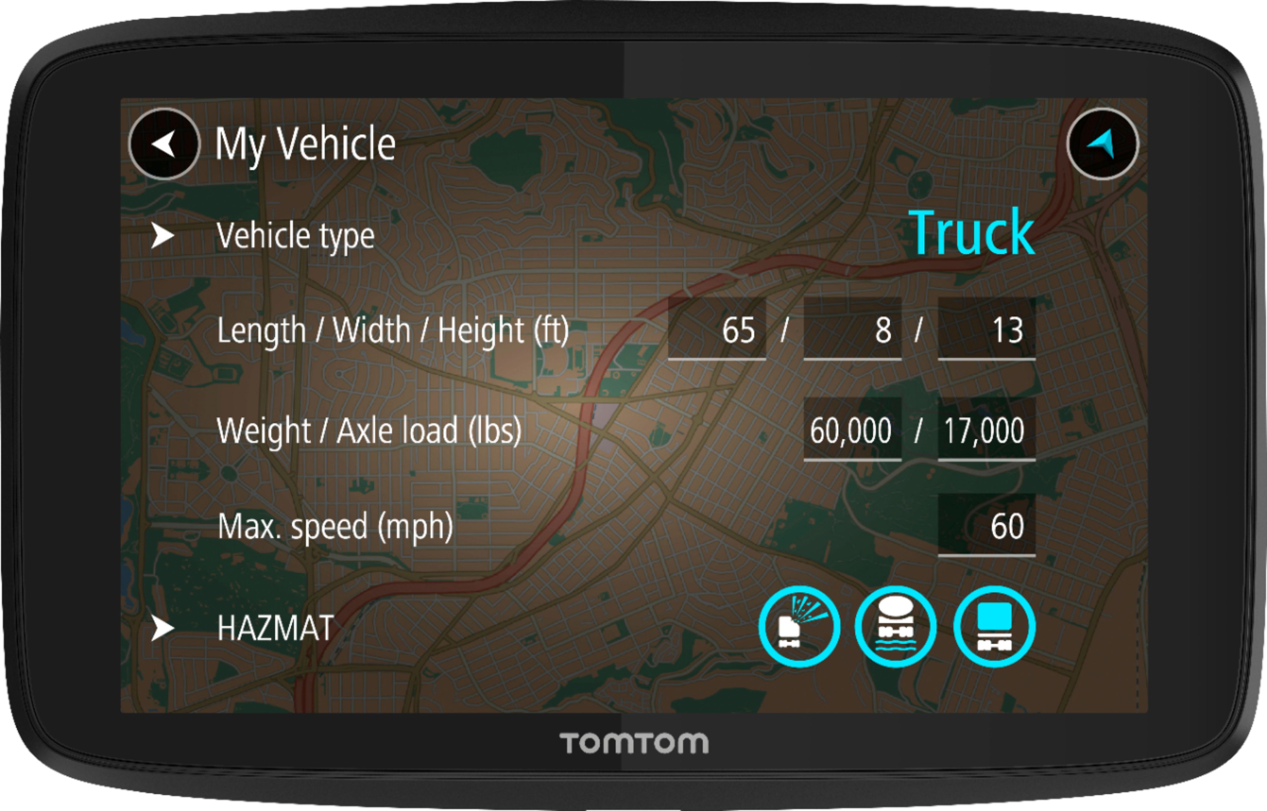 TomTom - TRUCKER 620 6" GPS with Built-In Bluetooth, Lifetime Map Updates and Lifetime Traffic Updates - Black