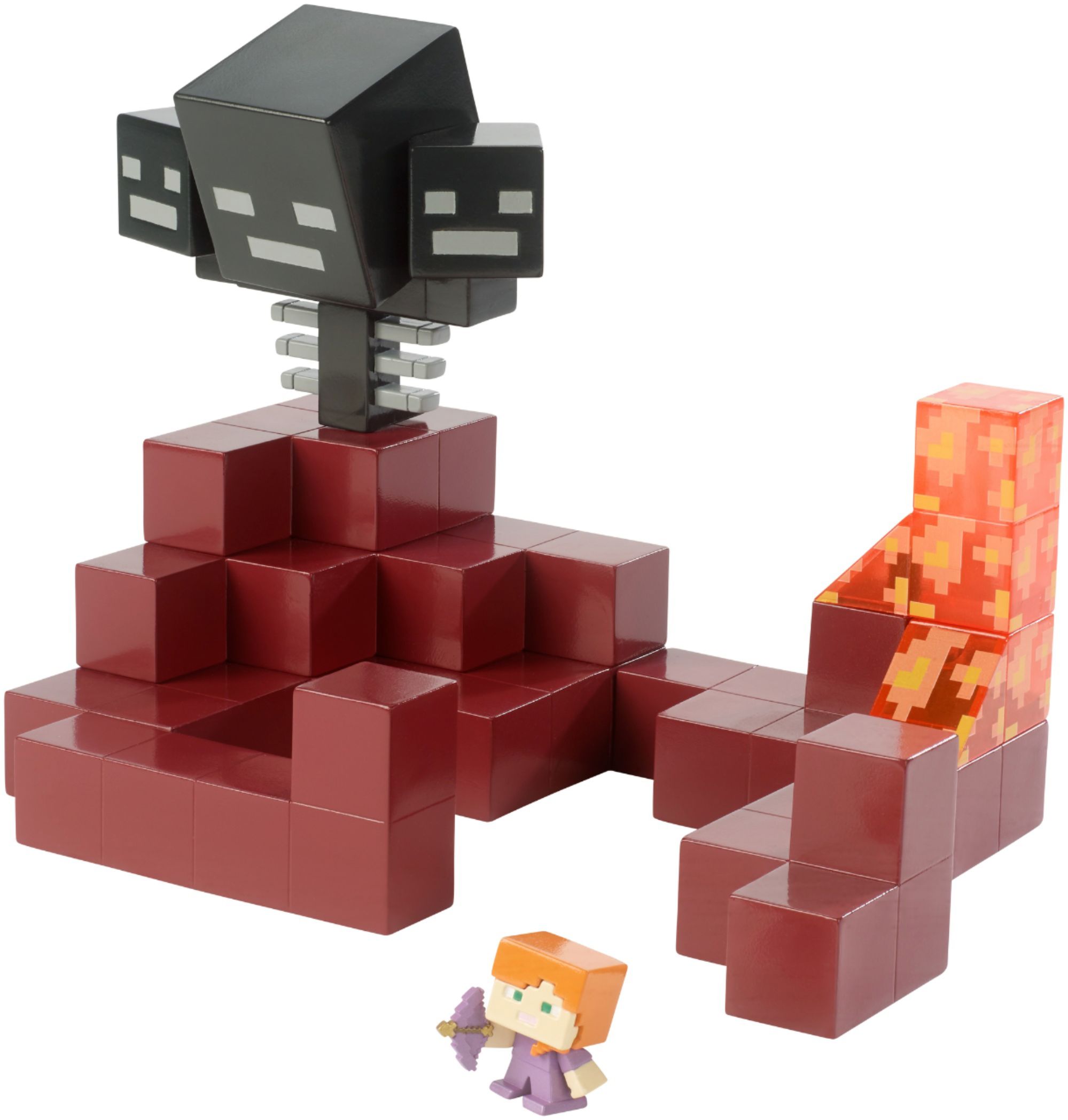 Minecraft FVG78 Wither vs Alex in Enchanted Armour Playset 