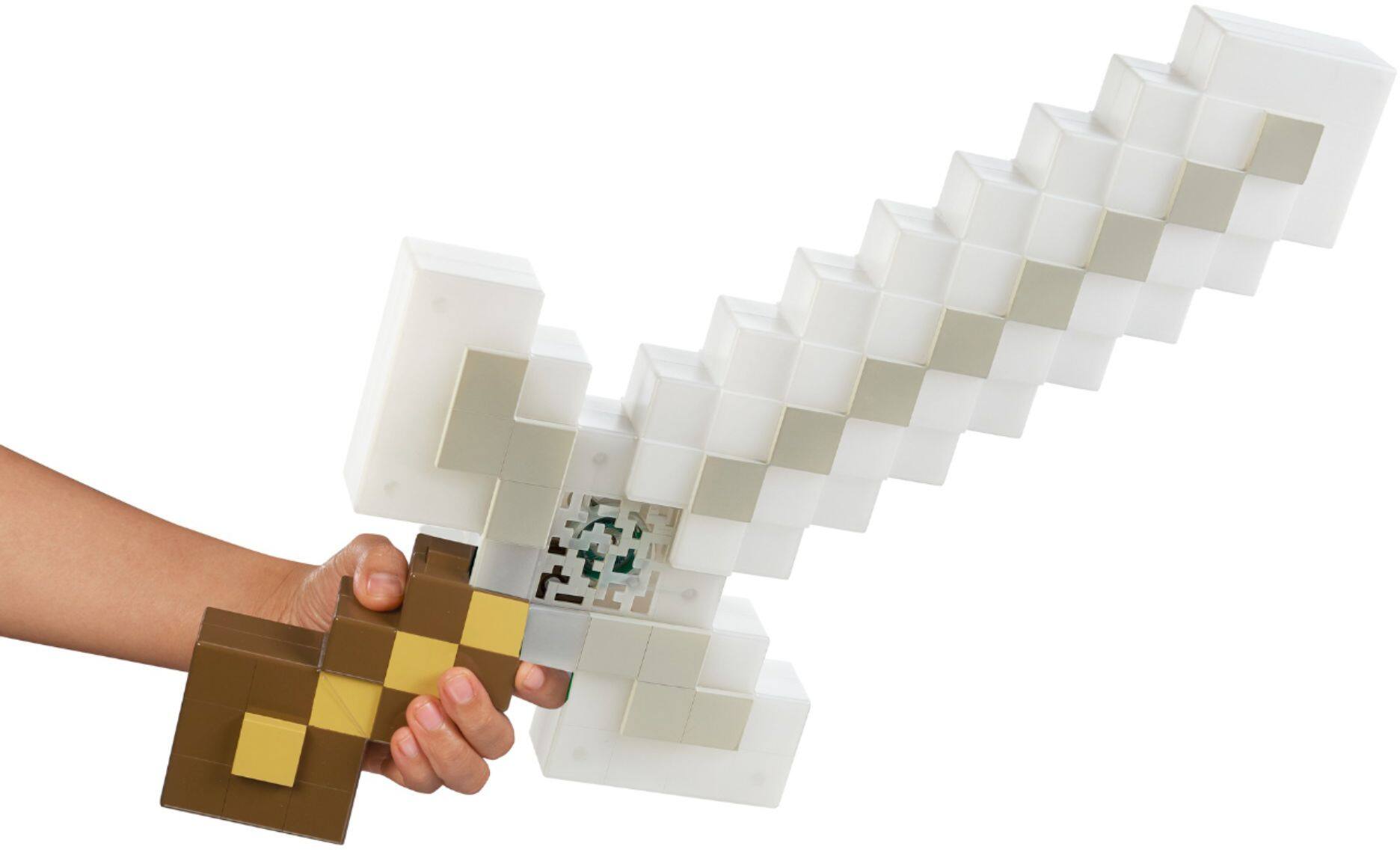 Minecraft Light Up Adventure Sword Brown White Fmd13 Best Buy