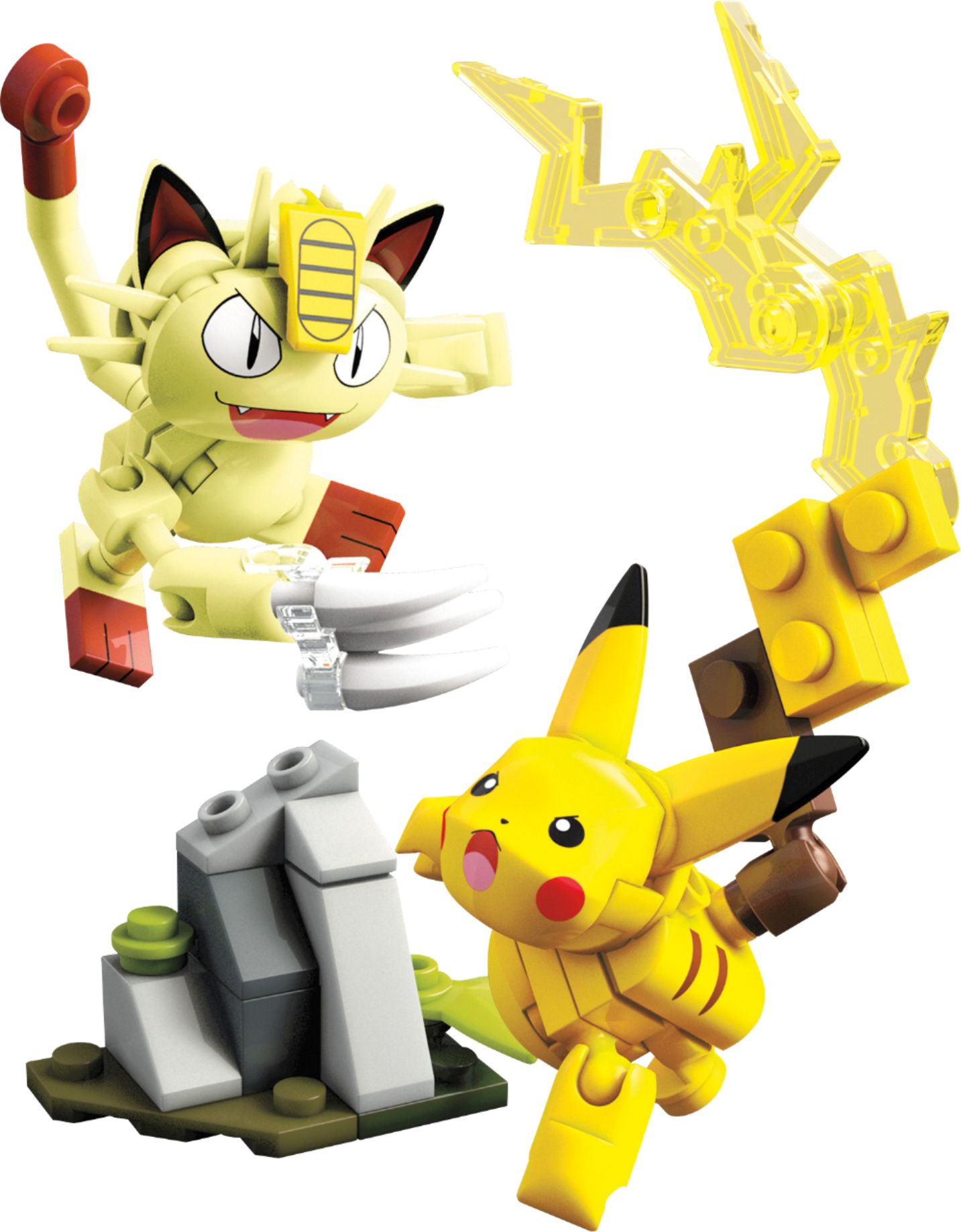 Mega Construx Pokemon Pikachu & Meowth Showdown Building Set Multicolor  FVK78 - Best Buy