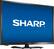 Angle. Sharp - 24" Class LED HD Smart Roku TV - Black.
