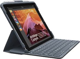 Logitech - Slim Folio Keyboard Folio Case for Apple® iPad - Angle_Zoom