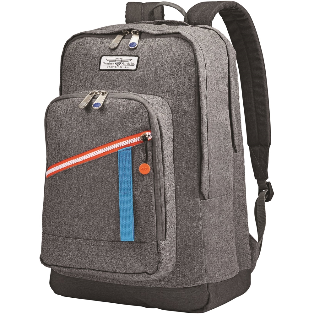 Best Buy: American Tourister Keystone Laptop Backpack Heather Gray ...