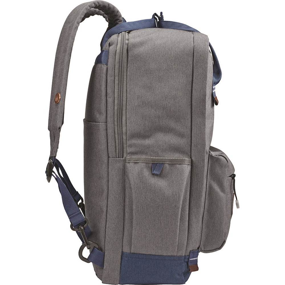 Best Buy: American Tourister Laptop Backpack Gray/Navy 106728-4254