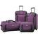 Front. American Tourister - Fieldbrook XLT Luggage Set (4-Piece) - Black/Purple.