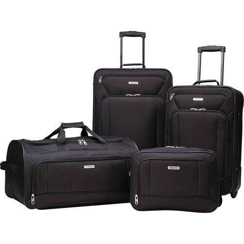 Photo 1 of Samsonite Fieldbrook XLT Four-Piece Luggage Set (Black)