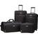 Front. American Tourister - Fieldbrook XLT Luggage Set (4-Piece) - Black.