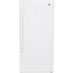 GE - 14.1 Cu. Ft. Frost-Free Upright Freezer - White