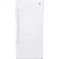 GE - 14.1 Cu. Ft. Frost-Free Upright Freezer - White - Front_Zoom