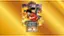 The image features a colorful poster with a man in a red shirt and a boy in a black shirt. The poster is titled "One Piece Pirate Warriors 3 Deluxe Edition." The man and boy are surrounded by a vibrant background, which adds to the overall visual appeal of the poster.