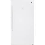GE - 17.3 Cu. Ft. Frost-Free Upright Freezer - White - Front_Standard