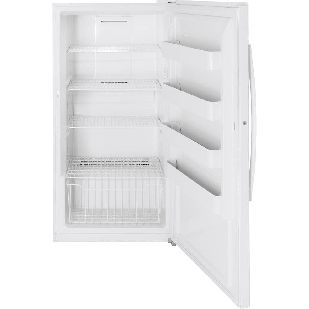 Alt View 2. GE - 17.3 Cu. Ft. Frost-Free Upright Freezer - White.