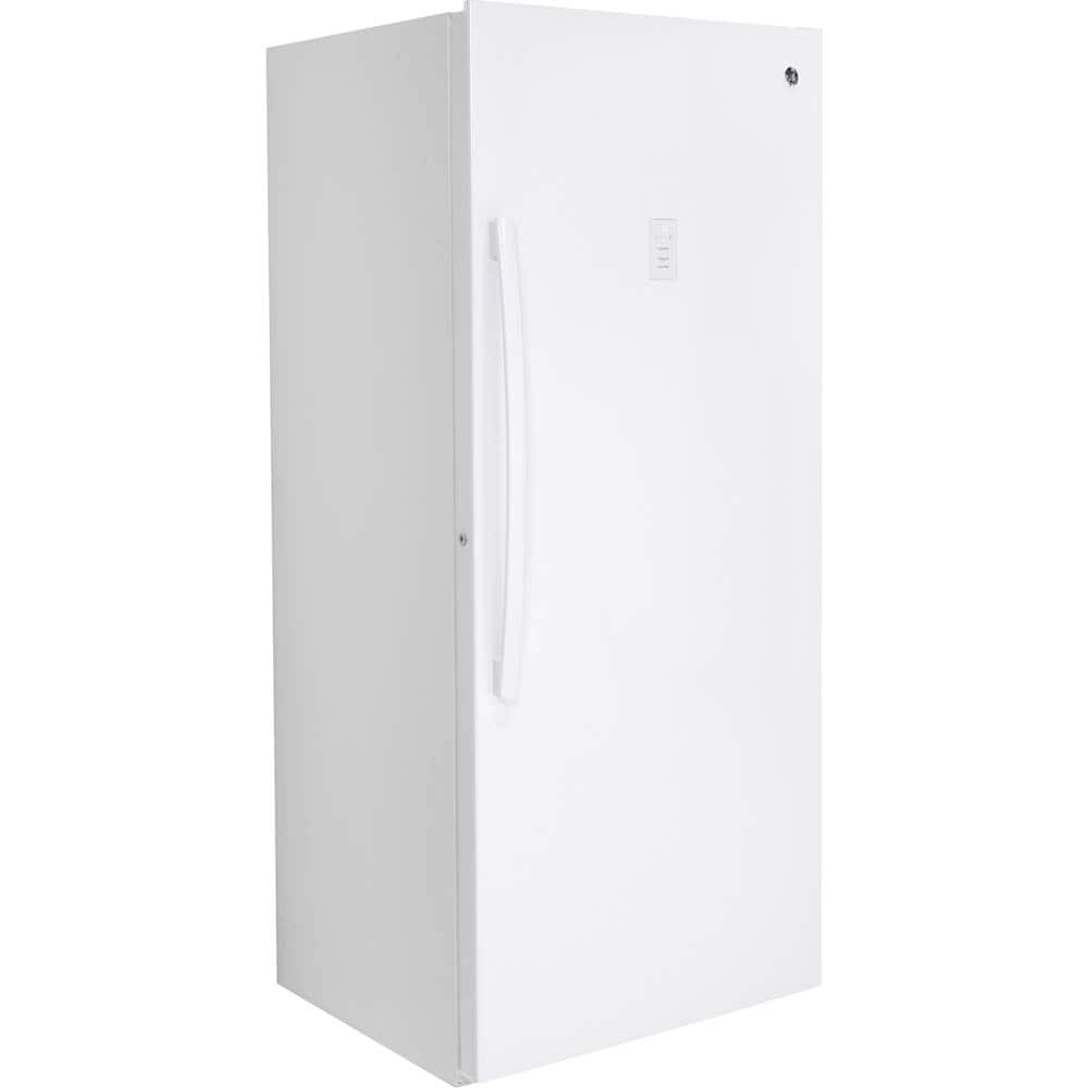Angle. GE - 21.3 Cu. Ft. Frost-Free Upright Freezer - White.