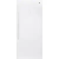 GE - 21.3 Cu. Ft. Frost-Free Upright Freezer - White - Front_Zoom