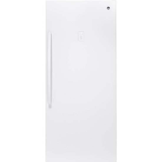 Front Zoom. GE - 21.3 Cu. Ft. Frost-Free Upright Freezer - White.