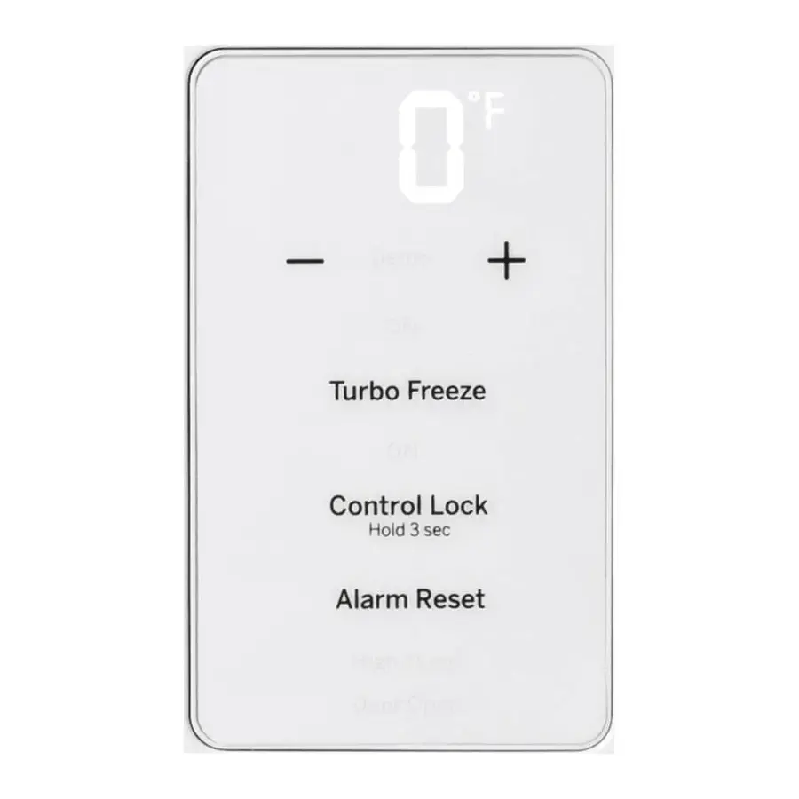 Alt View 11. GE - 21.3 Cu. Ft. Frost-Free Upright Freezer - White.