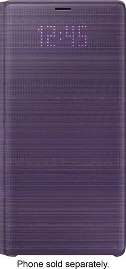 LED Wallet Cover for Samsung Galaxy Note9 Cell Phones Lavender Purple ...
