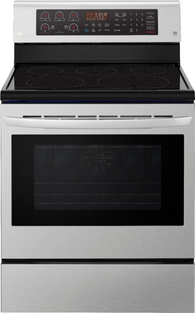 LG – 6.3 Cu. Ft. Self-Cleaning Freestanding Electric Convection Range with EasyClean – Stainless steel