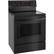 Angle. LG - 6.3 Cu. Ft. Self-Cleaning Freestanding Electric Convection Range with EasyClean - Matte Black Stainless Steel.