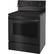 Left. LG - 6.3 Cu. Ft. Self-Cleaning Freestanding Electric Convection Range with EasyClean - Matte Black Stainless Steel.