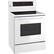 Angle. LG - 6.3 Cu. Ft. Self-Cleaning Freestanding Electric Convection Range - Smooth White.