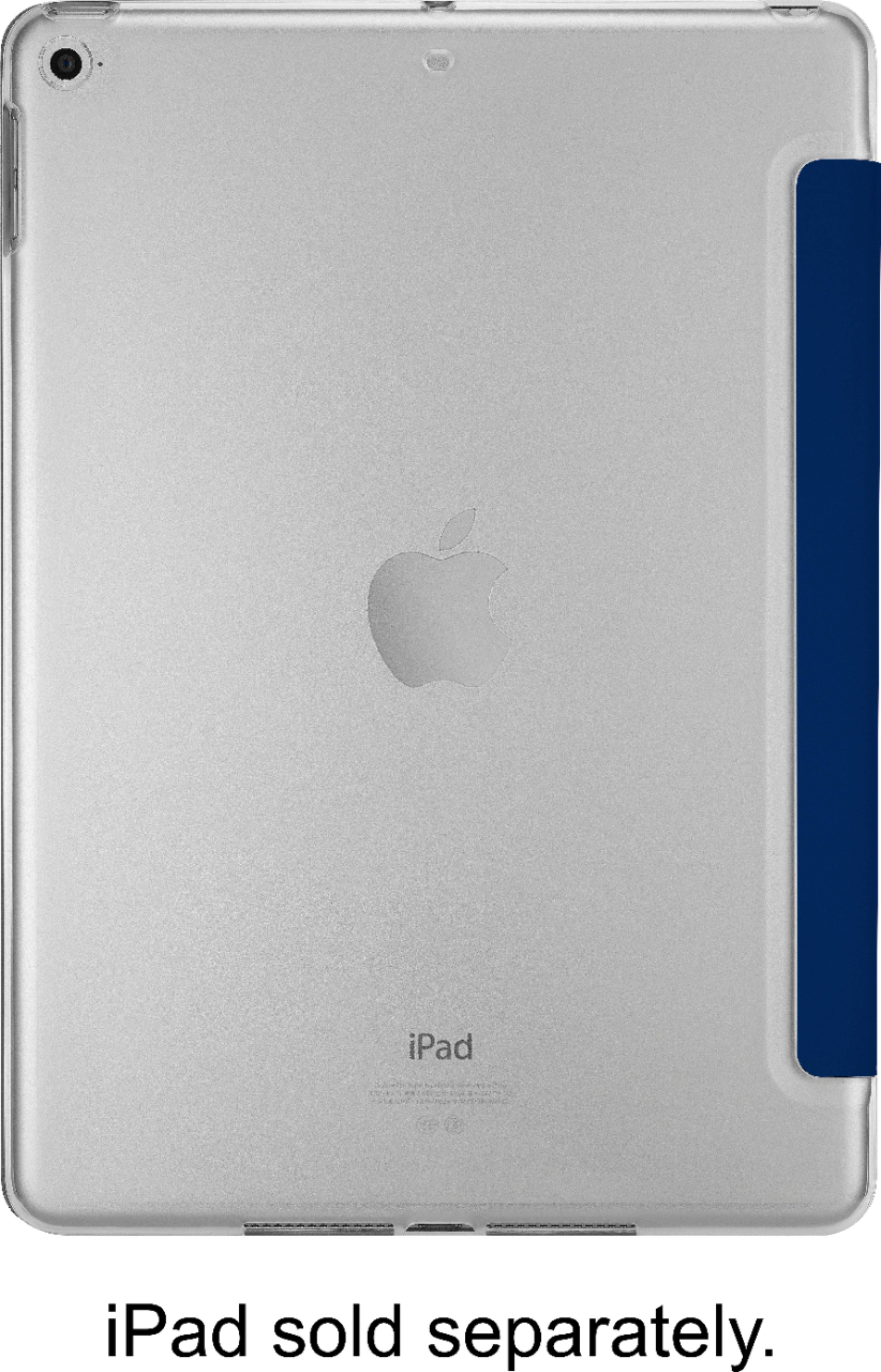 Alt View 12. Dynex™ - Folio Case Protective Case for Apple® 9.7" iPad® 5th gen. and 6th gen. - Clear/Navy Blue.