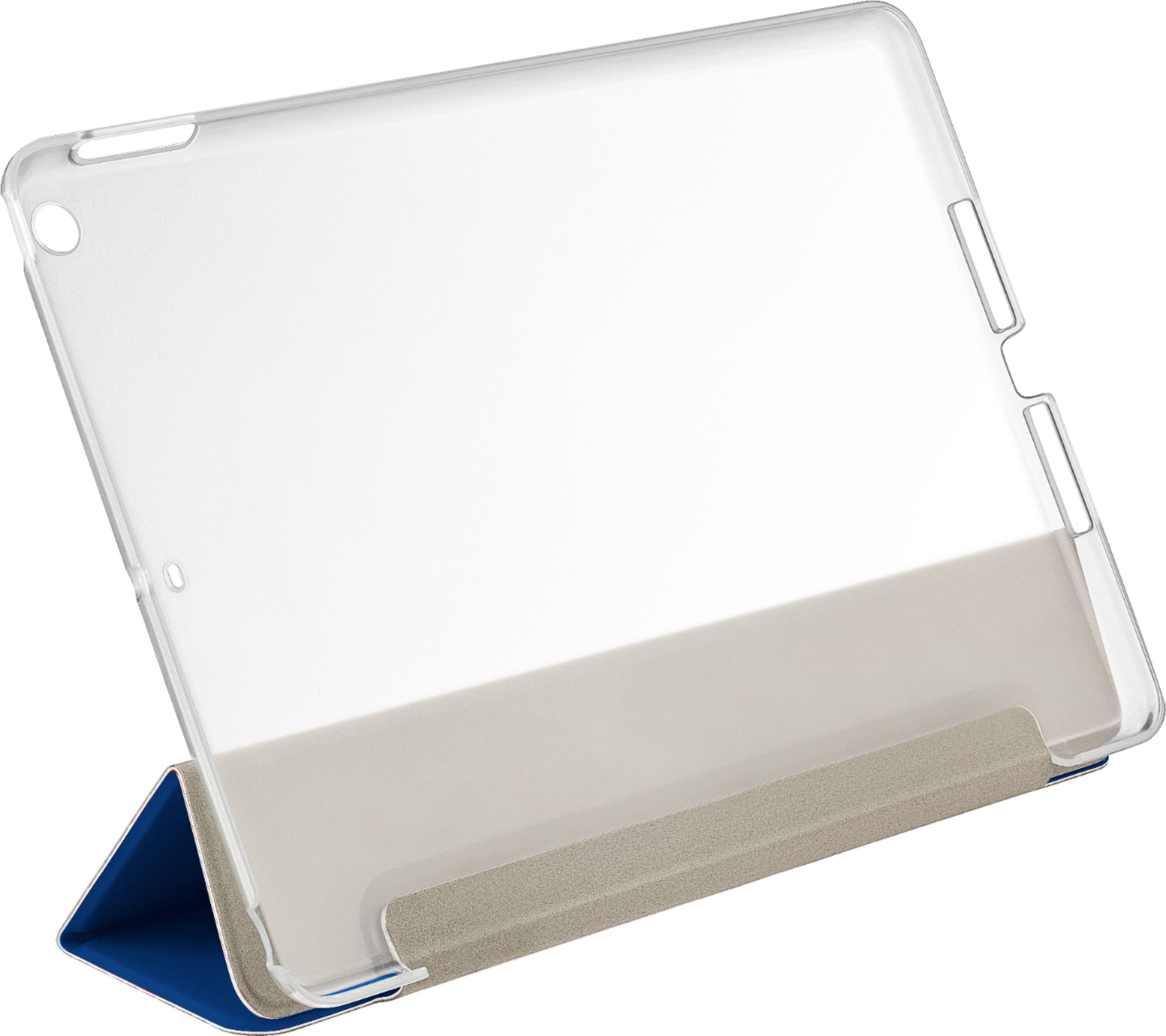 Alt View 13. Dynex™ - Folio Case Protective Case for Apple® 9.7" iPad® 5th gen. and 6th gen. - Clear/Navy Blue.