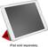 Angle. Dynex™ - Folio Case Protective Case for Apple® 9.7" iPad® 5th gen. and 6th gen. - Red/Clear.