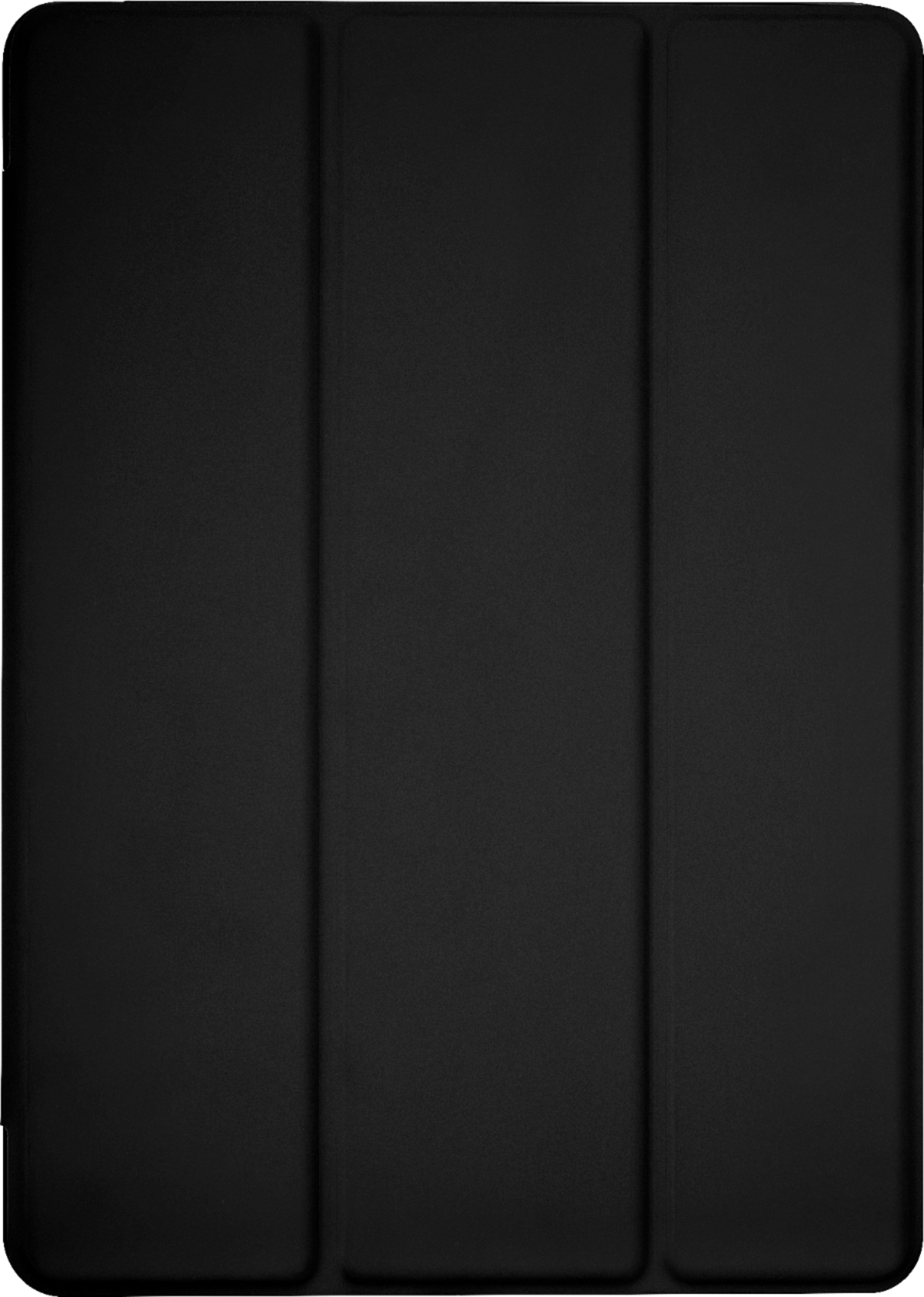 Front. Dynex™ - Folio Case Protective Case for Apple® 9.7" iPad® 5th gen. and 6th gen. - Black/Clear.