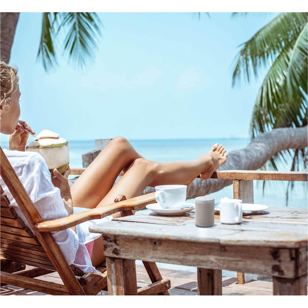 Alt View 11. iLive - ISBW108 Portable Bluetooth Speaker - Gray.