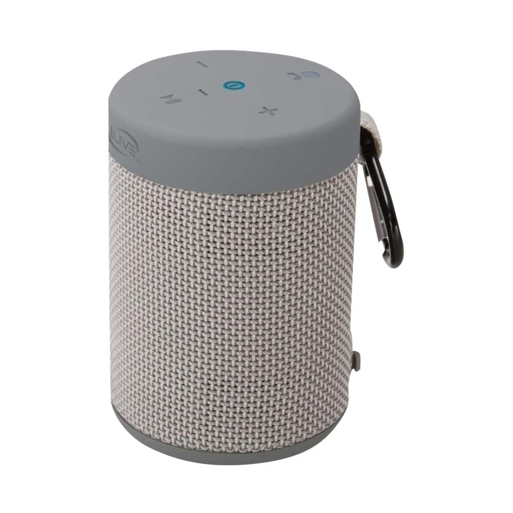 Left. iLive - ISBW108 Portable Bluetooth Speaker - Gray.