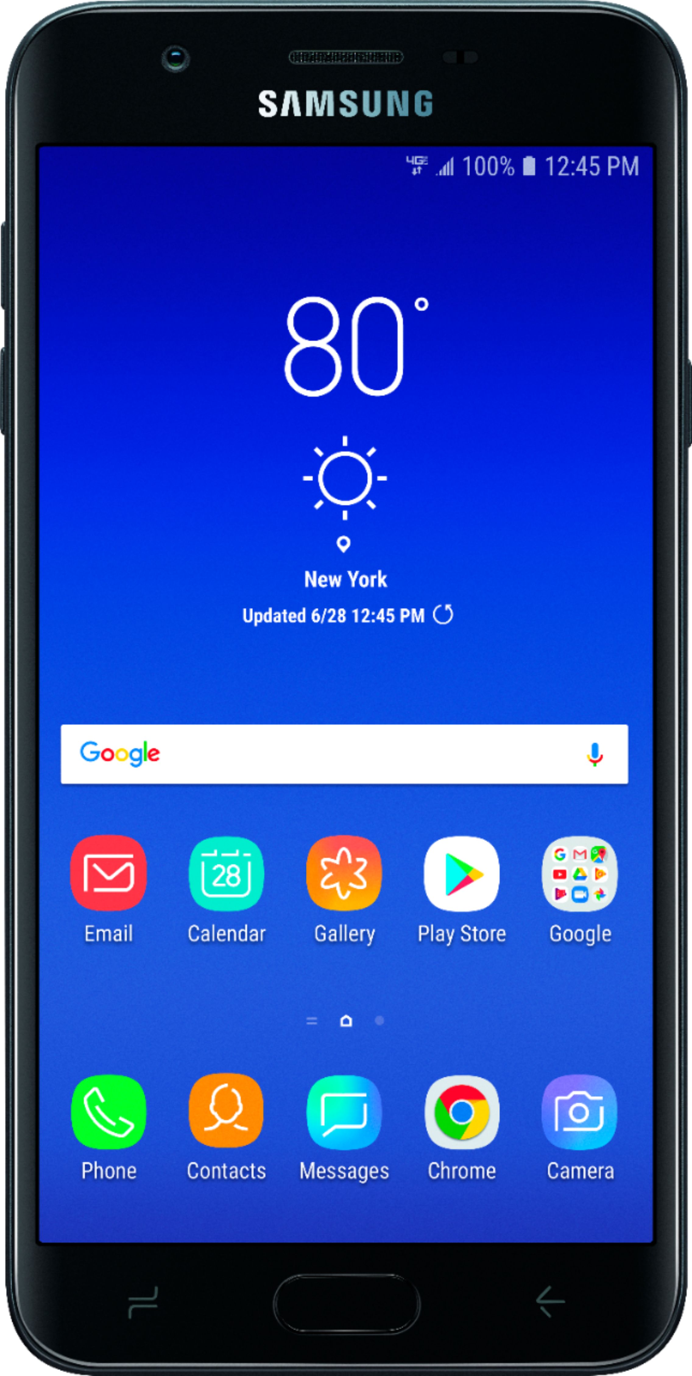 Verizon Prepaid Samsung Galaxy J7 V 2nd Gen With 16gb Memory Prepaid Cell Phone Black Smj737vzkpp Best Buy