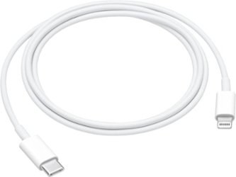 Apple - 3.3' USB Type C-to-Lightning Charging Cable - White - Front_Zoom