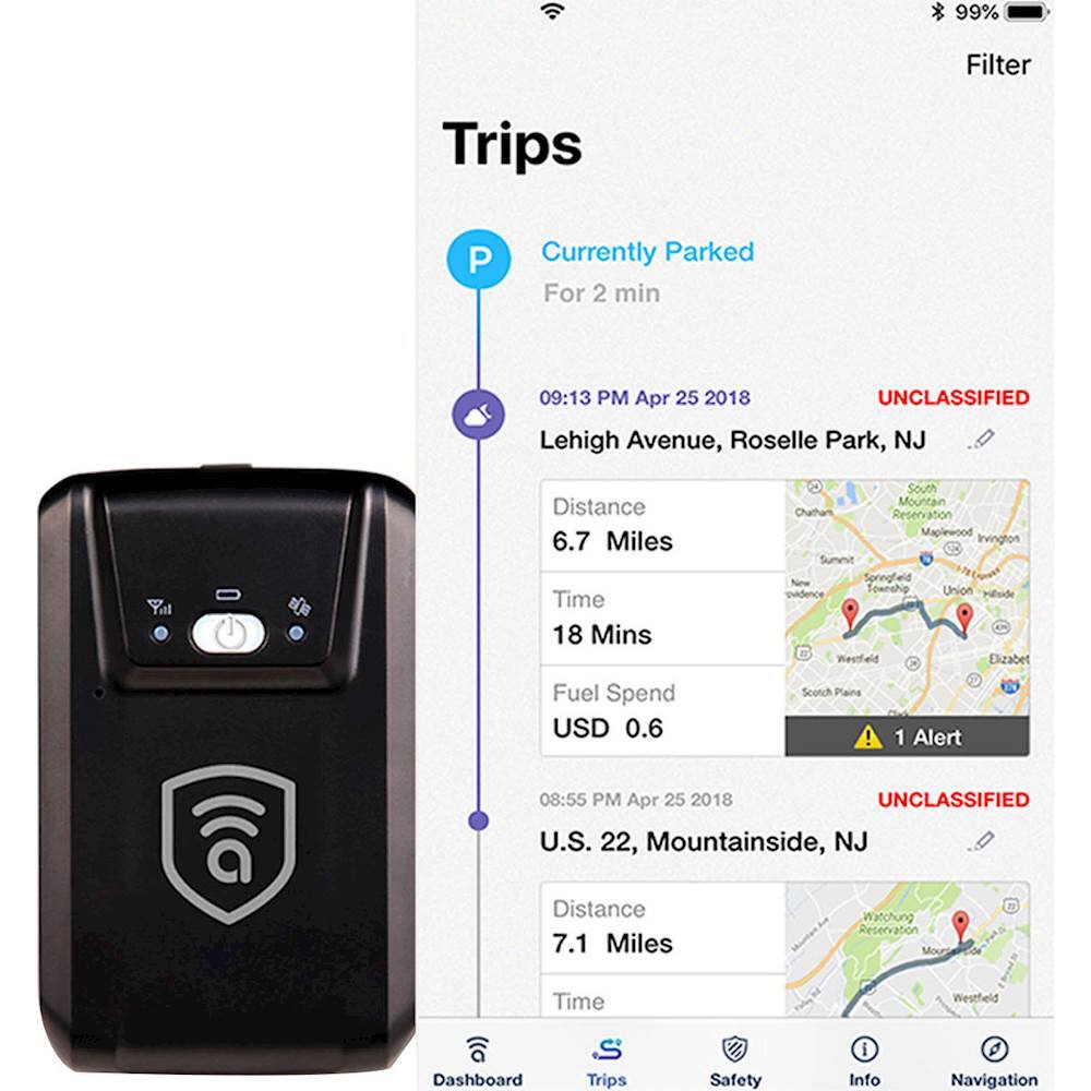 Alt View 13. Amber Connect - Wireless GPS Vehicle Tracker - Black.