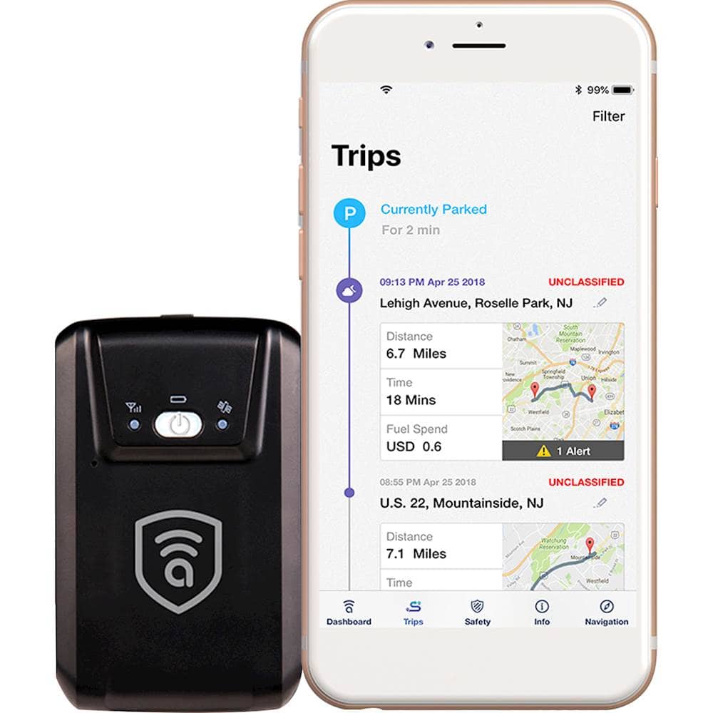 Alt View 16. Amber Connect - Wireless GPS Vehicle Tracker - Black.