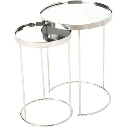 Noble House - Cloquet Nested Tables (Set of 2) - Mirrored