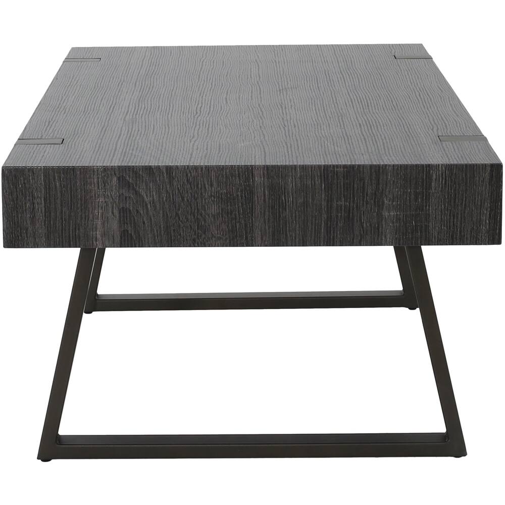 Angle View: Noble House - Irondale Coffee Table - Black Oak