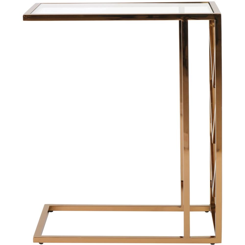 Angle View: Noble House - Hudson Accent Table - Rose Gold