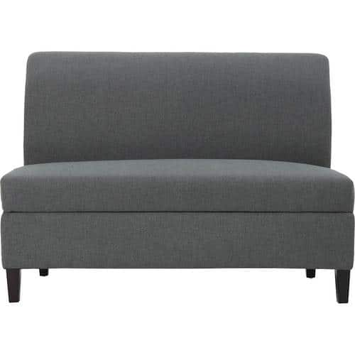 Noble House - Lakeland Storage Loveseat - Charcoal