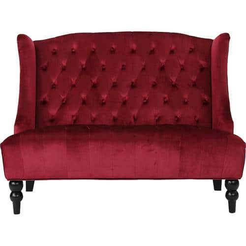 Noble House - Holbrook Tufted Loveseat - Wine